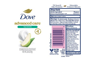 Label (Dove Advanced Rejuvenate Antiperspirant Deodorant   Artwork)